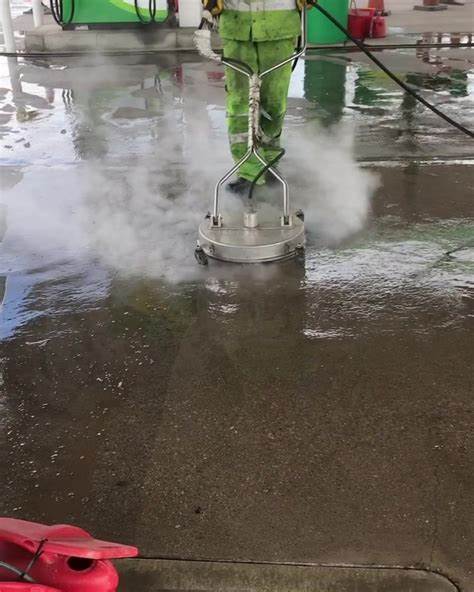 Petrol Station Forecourt Cleaning